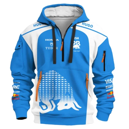 2025 Racing Bulls F1 Team Suit Hoodie Half Zipper BLVA110725A02RCBHDF