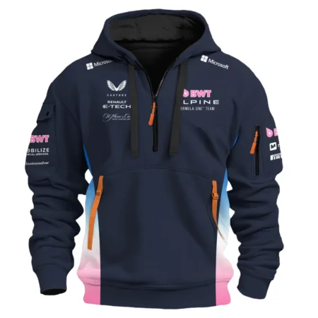 2025 Alpine F1 Team Suit Hoodie Half Zipper BLVA150725A01ALPHDF