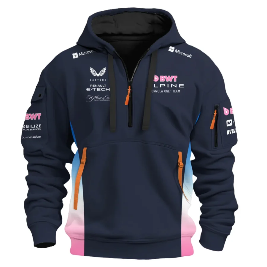 2025 Alpine F1 Team Suit Hoodie Half Zipper BLVA150725A01ALPHDF