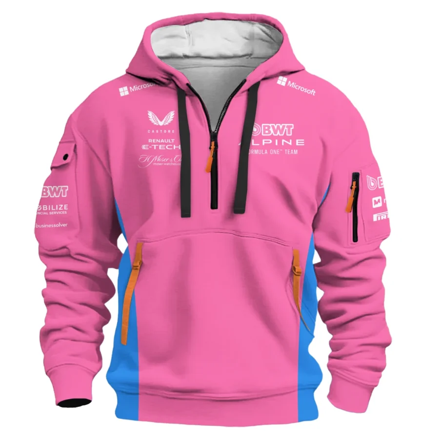 2025 Alpine F1 Team Suit Hoodie Half Zipper BLVA150725A02ALPHDF