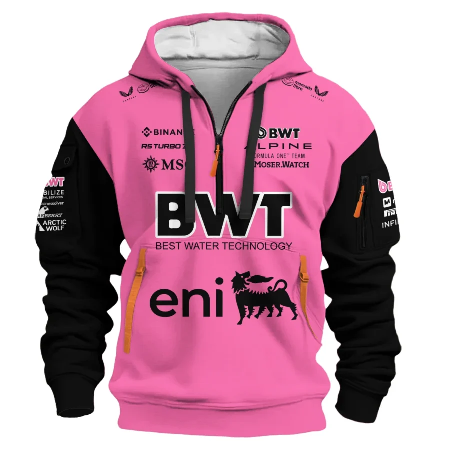 2025 Alpine F1 Team Suit Hoodie Half Zipper BLVA150725A04ALPHDF