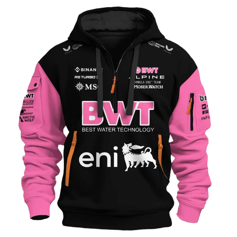2025 Alpine F1 Team Suit Hoodie Half Zipper BLVA150725A05ALPHDF