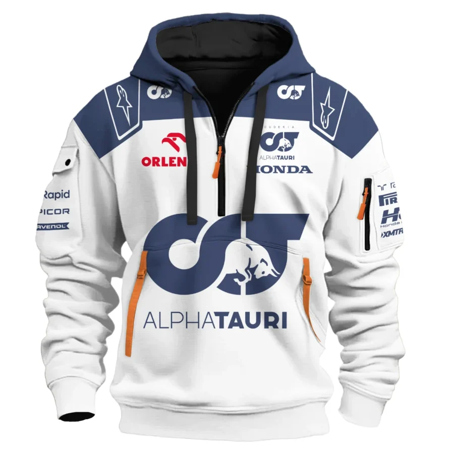 2023 Daniel Ricciardo Scuderia AlphaTauri Race Suit Hoodie Half Zipper BLVA180725A05HDF