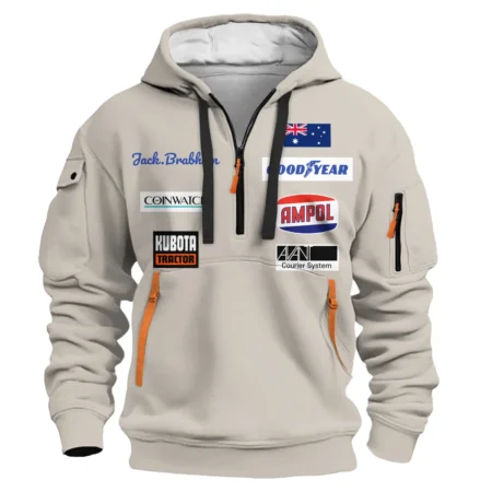 1970 Jack Brabham race suit Hoodie Half Zipper BLVAJB070725A01HDF