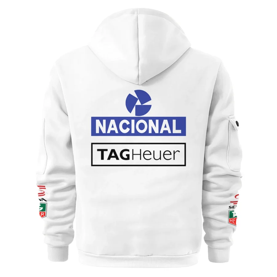 1985 Ayrton Senna John Player Special Lotus F1 Racing Team Hoodie Half Zipper BL3725A3HDF
