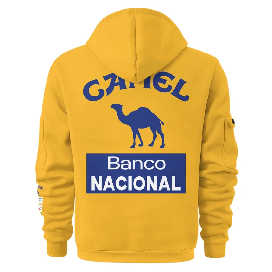 1987 Ayrton Senna Camel Honda Formula 1 Racing Team Hoodie Half Zipper BL3725A5HDF