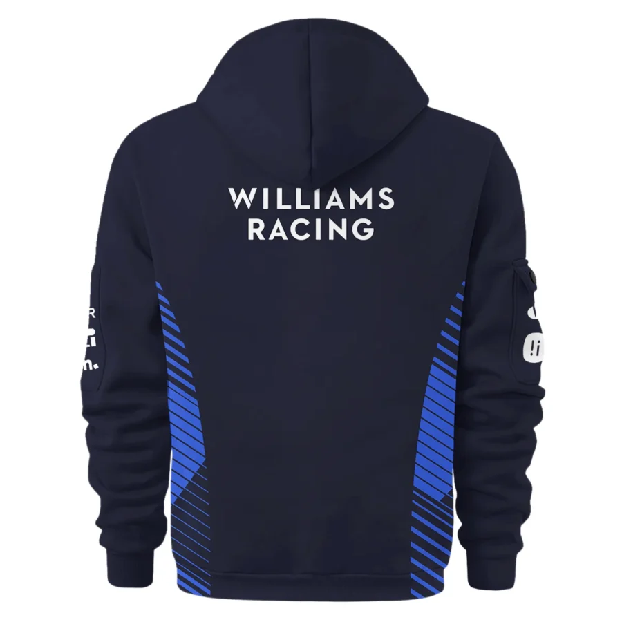2025 Williams F1 Team Suit Hoodie Half Zipper BLVA080725A01WILHDF