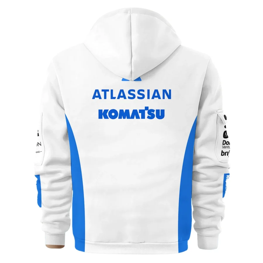 2025 Williams F1 Race Suit Hoodie Half Zipper BLVA100725A03WILHDF