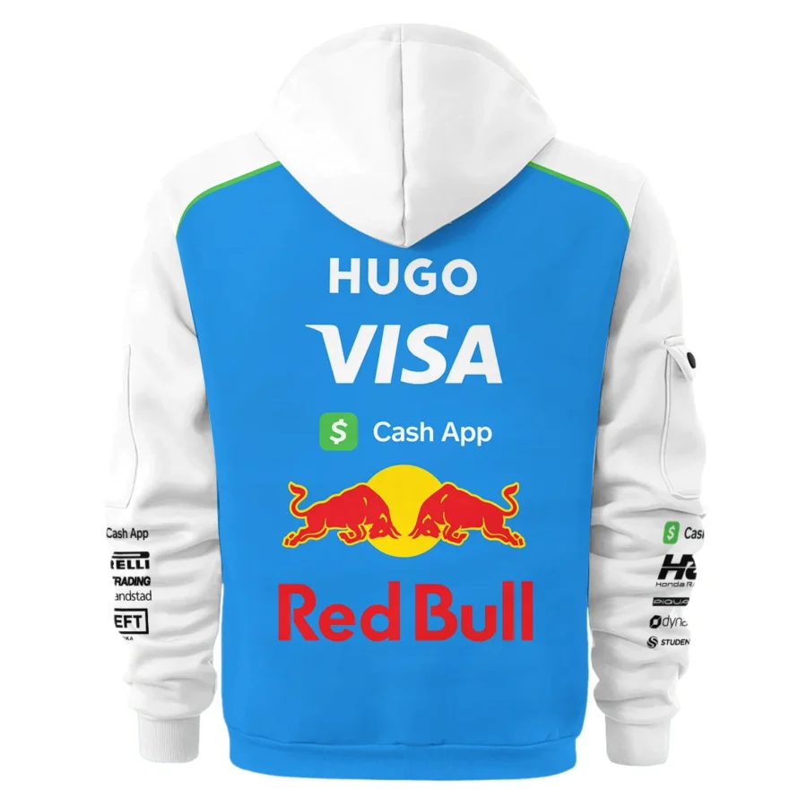 2025 Racing Bulls F1 Race Suit Hoodie Half Zipper BLVA110725A04RCBHDF