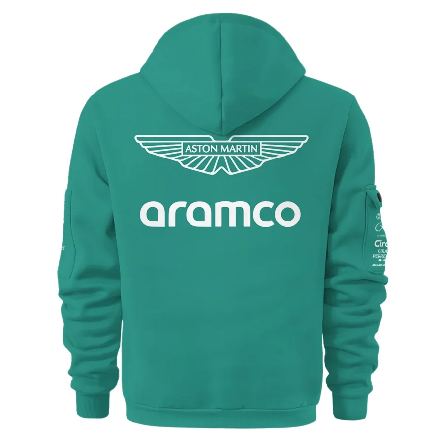 2025 Aston Martin F1 Race Suit Hoodie Half Zipper BLVA120725A04AMHDF