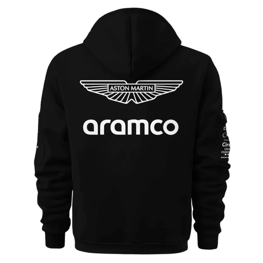 2025 Aston Martin F1 Team Suit Hoodie Half Zipper BLVA120725A05AMHDF