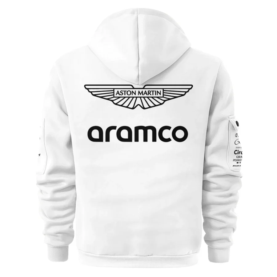 2025 Aston Martin F1 Team Suit Hoodie Half Zipper BLVA120725A06AMHDF