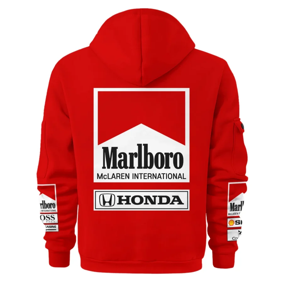 1989 Alain Prost Racing Costume Ferrari F1 Team Hoodie Half Zipper BLVAAP070725A01HDF
