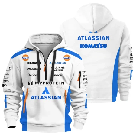 2025 Williams F1 Race Suit Hoodie Half Zipper BLVA100725A03WILHDF