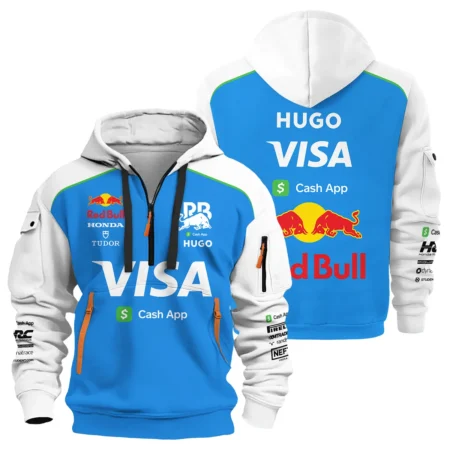 2025 Racing Bulls F1 Race Suit Hoodie Half Zipper BLVA110725A04RCBHDF
