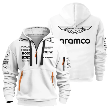 2025 Aston Martin F1 Race Suit Hoodie Half Zipper BLVA120725A03AMHDF