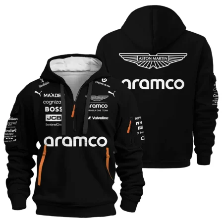 2025 Aston Martin F1 Team Suit Hoodie Half Zipper BLVA120725A05AMHDF