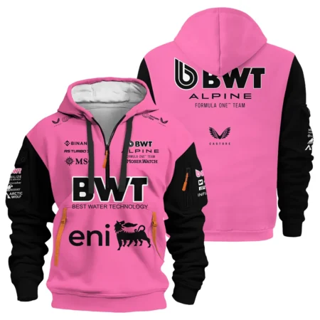 2025 Alpine F1 Team Suit Hoodie Half Zipper BLVA150725A04ALPHDF