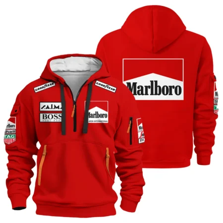1985 Alain Prost Racing Suit McLaren F1 Team Hoodie Half Zipper BLVAAP070725A04HDF