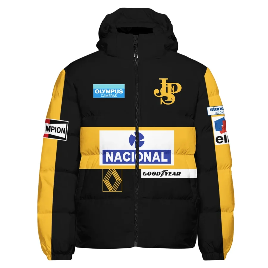 1985 Ayrton Senna John Player Special - Lotus F1 Racing Team Down & Puffer Jackets BL3725A4HCJ