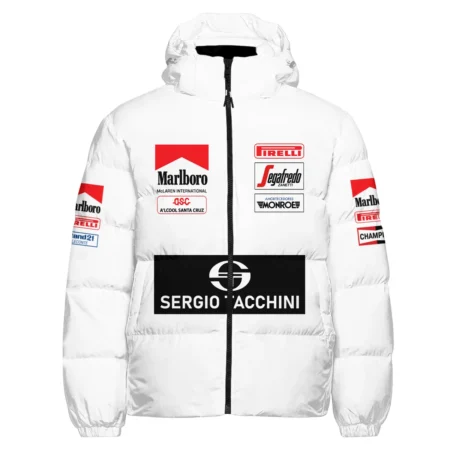 1984 Ayrton Senna Sergio Tacchini Toleman F1 Promotional Team Down & Puffer Jackets BL3725A7HCJ