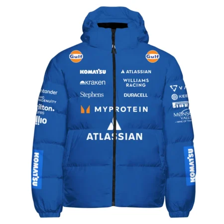 2025 Williams F1 Race Suit Down & Puffer Jackets BLVA100725A04WILHCJ
