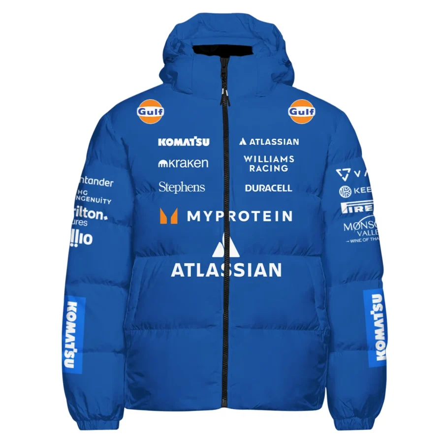 2025 Williams F1 Race Suit Down & Puffer Jackets BLVA100725A04WILHCJ