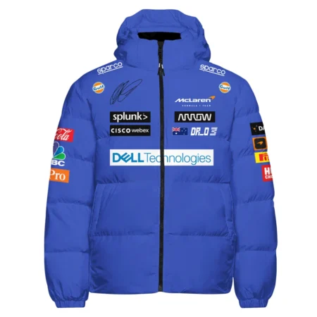 2021 Daniel Ricciardo McLaren F1 Team Race Suit Down & Puffer Jackets BLVA180725A03HCJ