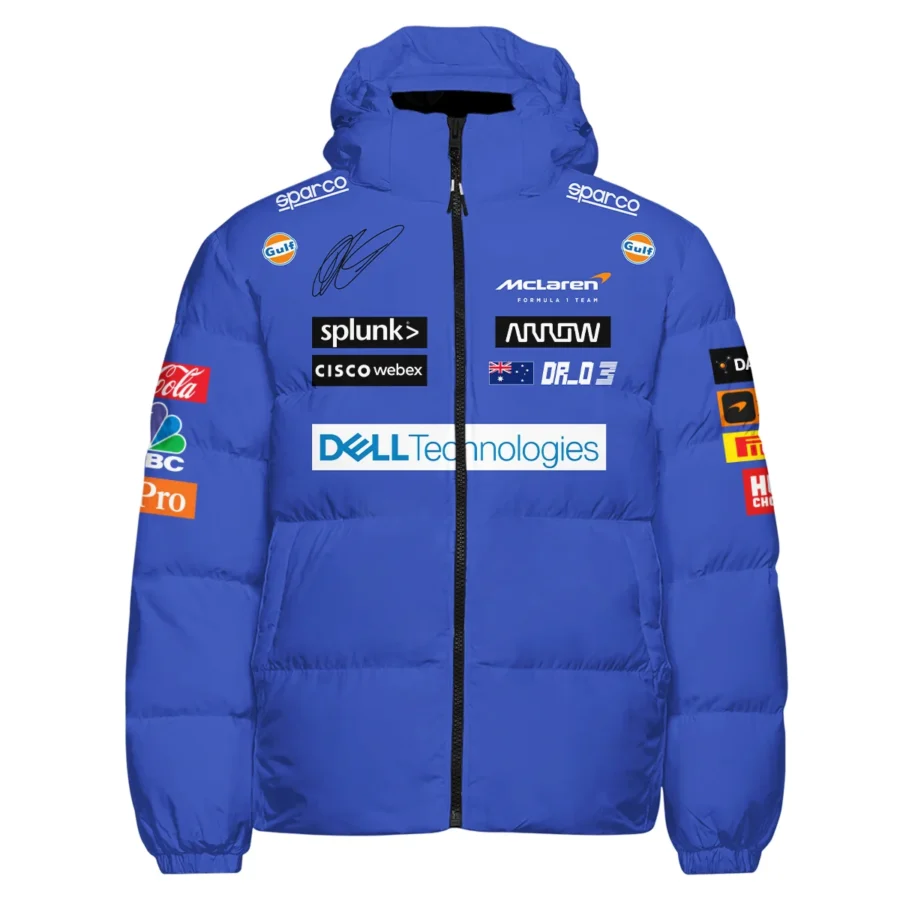 2021 Daniel Ricciardo McLaren F1 Team Race Suit Down & Puffer Jackets BLVA180725A03HCJ