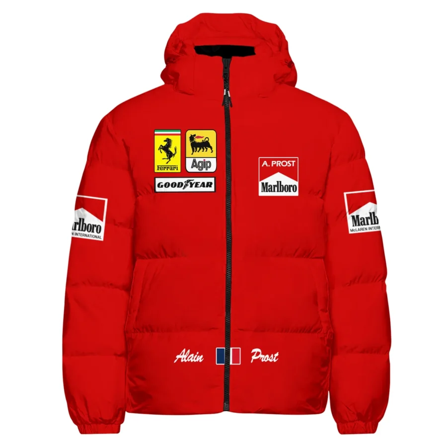 1990 Alain Prost Racing Costume Ferrari F1 Team Down & Puffer Jackets BLVAAP070725A02HCJ