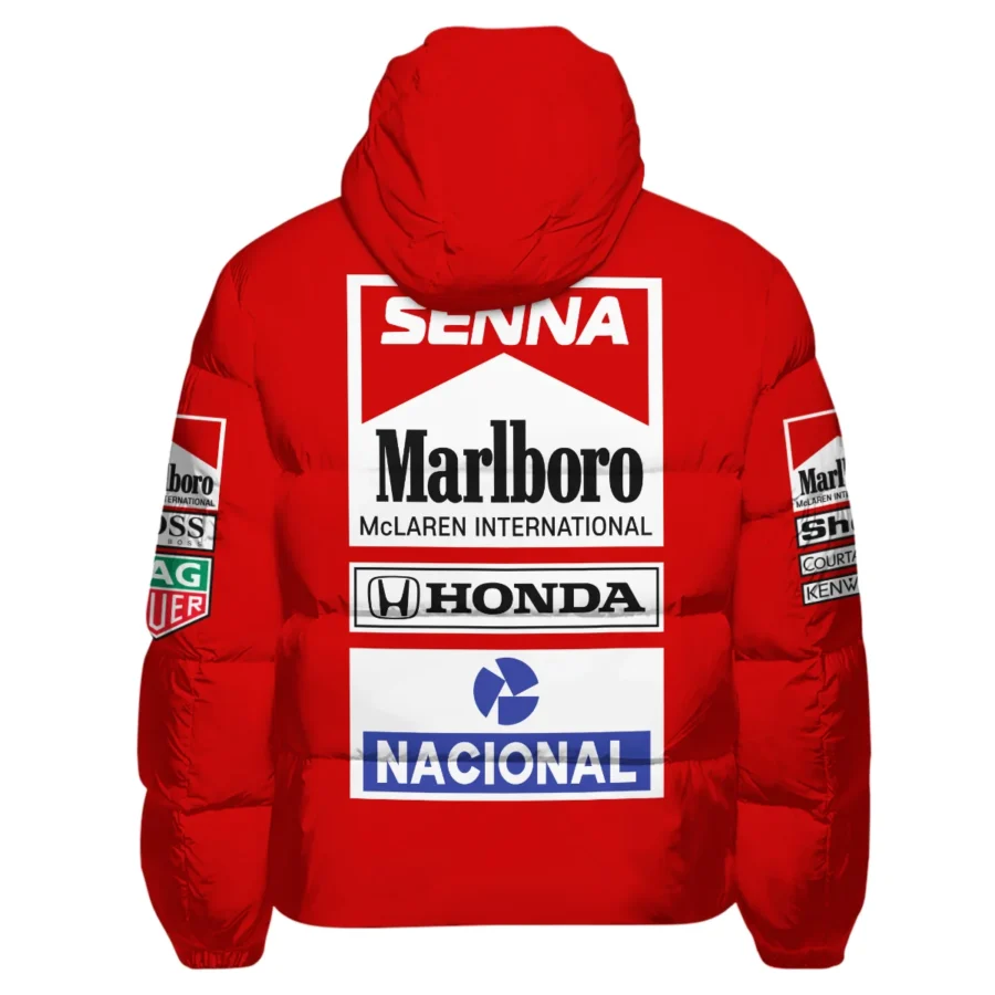 1988 Ayrton Senna Honda Race Suit Marlboro McLaren Down & Puffer Jackets BL3725A2HCJ