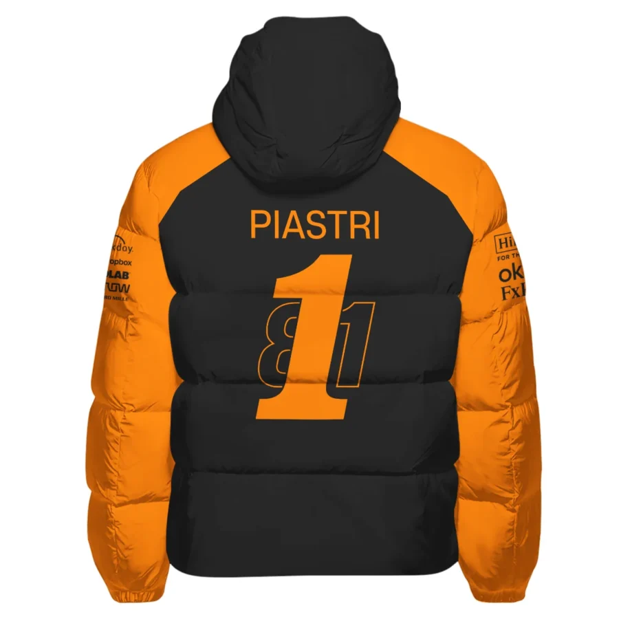 From #81 To #1 Oscar Piastri McLaren F1 Limited Edition Down & Puffer Jackets BL4725A1HCJ