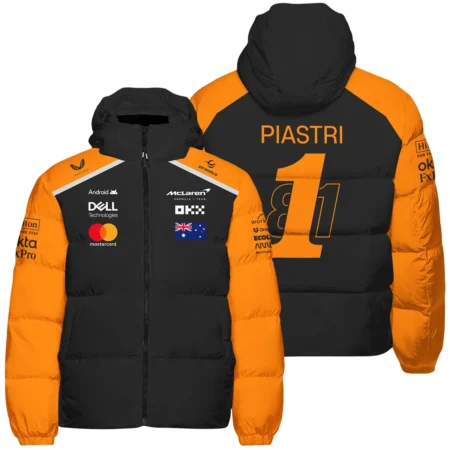 From #81 To #1 Oscar Piastri McLaren F1 Limited Edition Down & Puffer Jackets BL4725A1HCJ