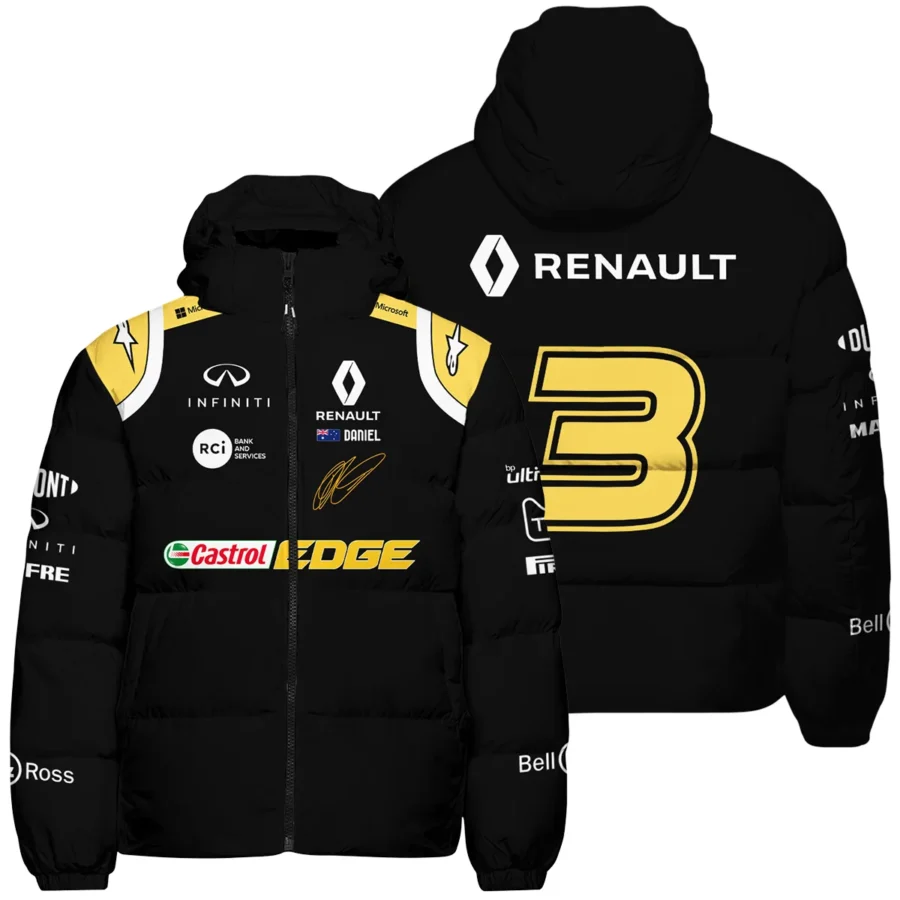2019 Daniel Ricciardo Renault F1 Team Race Suit Down & Puffer Jackets BLVA180725A02HCJ