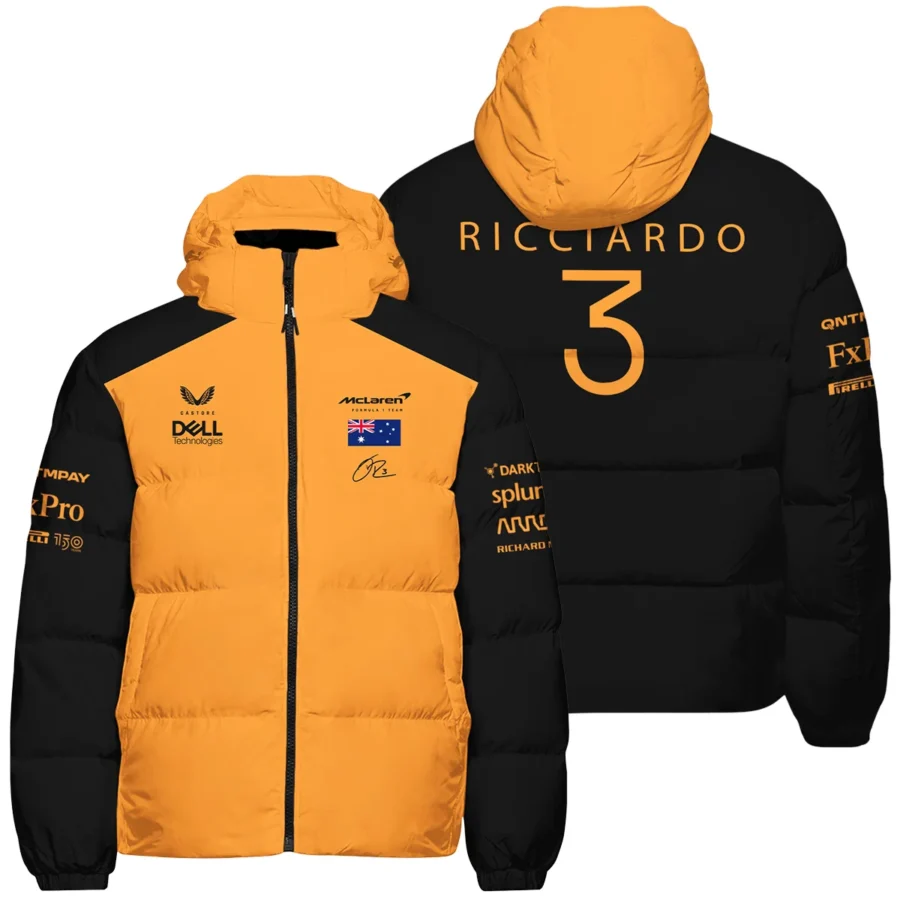 2022 Daniel Ricciardo McLaren F1 Team Suit Down & Puffer Jackets BLVA180725A08HCJ
