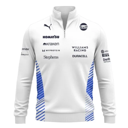 2025 Williams F1 Team Suit Quarter-Zip Sweatshirt BLVA080725A02WILQZS