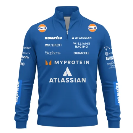2025 Williams F1 Race Suit Quarter-Zip Sweatshirt BLVA100725A04WILQZS
