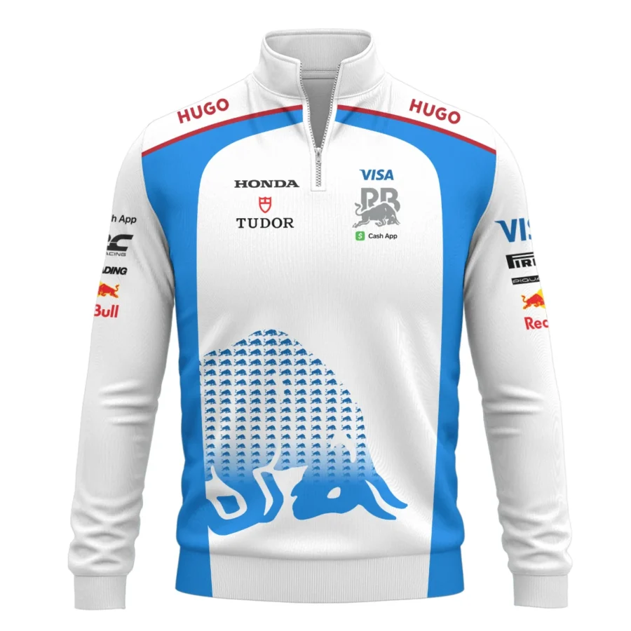 2025 Racing Bulls F1 Team Suit Quarter-Zip Sweatshirt BLVA110725A01RCBQZS