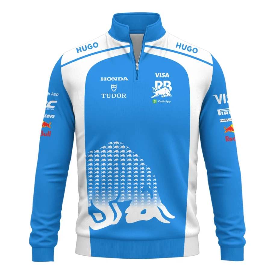 2025 Racing Bulls F1 Team Suit Quarter-Zip Sweatshirt BLVA110725A02RCBQZS