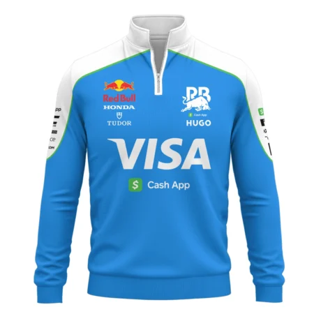 2025 Racing Bulls F1 Race Suit Quarter-Zip Sweatshirt BLVA110725A04RCBQZS