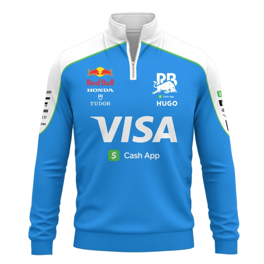 2025 Racing Bulls F1 Race Suit Quarter-Zip Sweatshirt BLVA110725A04RCBQZS