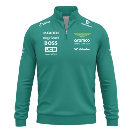 2025 Aston Martin F1 Team Suit Quarter-Zip Sweatshirt BLVA120725A01AMQZS