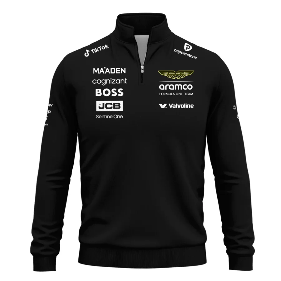 2025 Aston Martin F1 Team Suit Quarter-Zip Sweatshirt BLVA120725A02AMQZS
