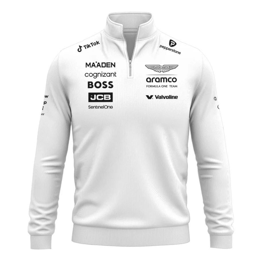 2025 Aston Martin F1 Race Suit Quarter-Zip Sweatshirt BLVA120725A03AMQZS