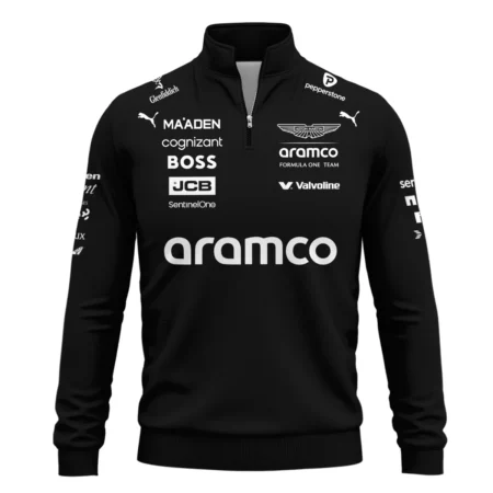 2025 Aston Martin F1 Team Suit Quarter-Zip Sweatshirt BLVA120725A05AMQZS