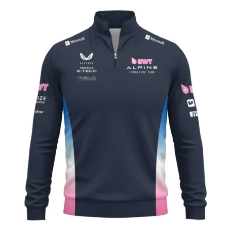 2025 Alpine F1 Team Suit Quarter-Zip Sweatshirt BLVA150725A01ALPQZS