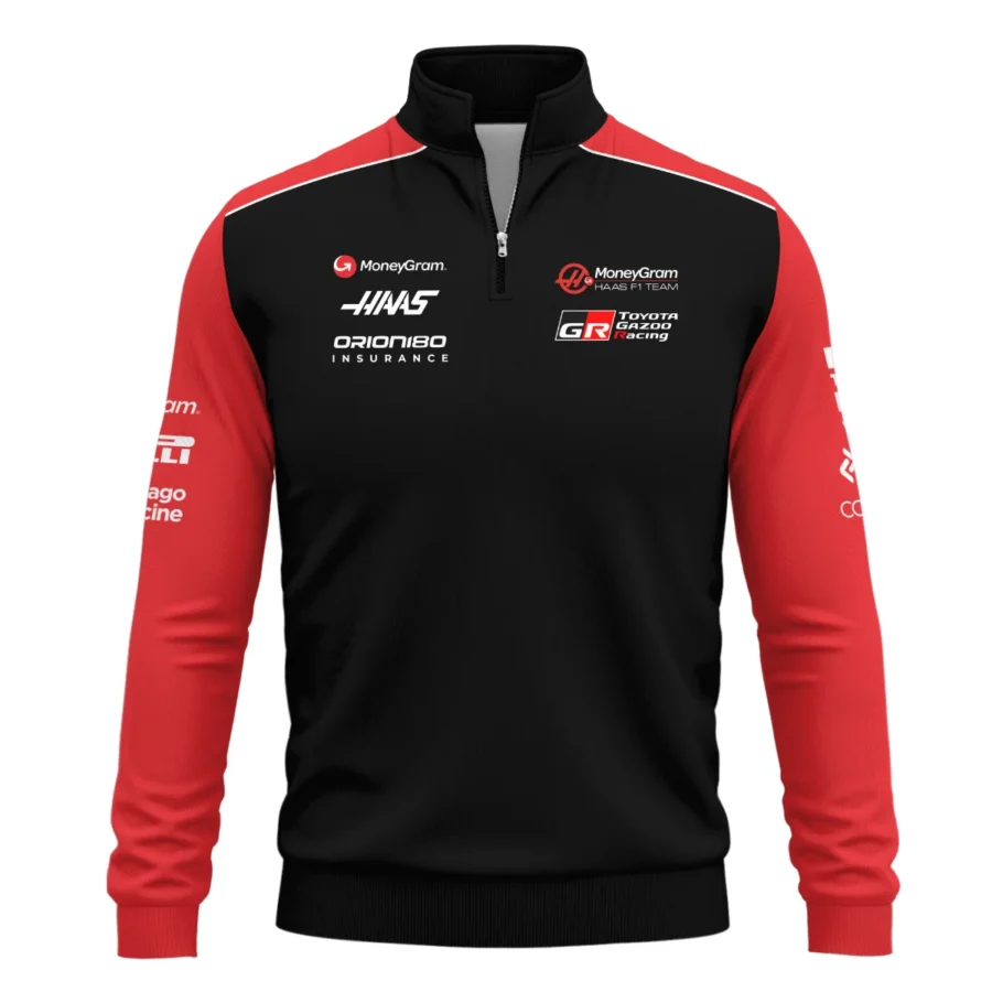 2025 Haas F1 Team Suit Quarter-Zip Sweatshirt BLVA150725A01HAASQZS