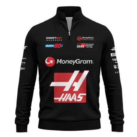 2025 Haas F1 Race Suit Quarter-Zip Sweatshirt BLVA150725A03HAASQZS