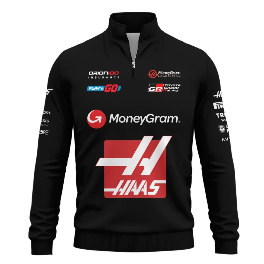 2025 Haas F1 Race Suit Quarter-Zip Sweatshirt BLVA150725A03HAASQZS
