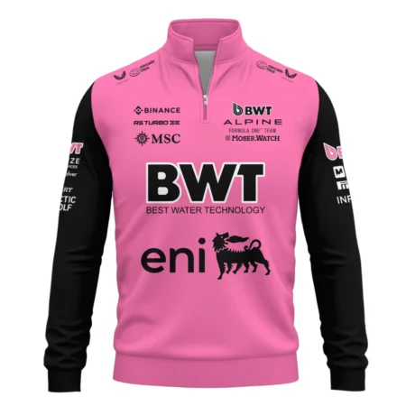 2025 Alpine F1 Team Suit Quarter-Zip Sweatshirt BLVA150725A04ALPQZS
